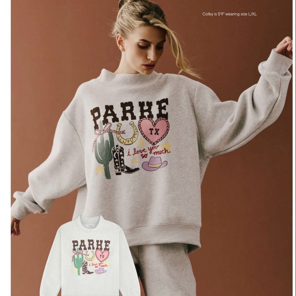 Sold Out S/M Parke Texas Graphic Mockneck